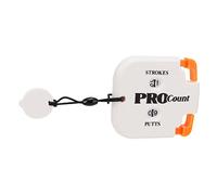 Score Counter Mini Stroke Counter Handheld Lightweight Durable for Outdoor Players in ABS Material 2.5x2.2in (White Orange)