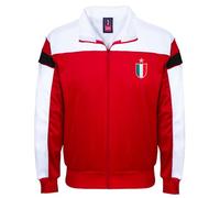 Score Draw AC Milan 1988 Retro Football Track Jacket Red/White Large Polyester