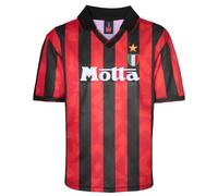 Score Draw AC Milan 1994 Retro Football Shirt Red/Black XX-Large Polyester