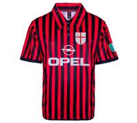 Score Draw AC Milan Centenary 2000 Home Shirt Adults XS Red/Black