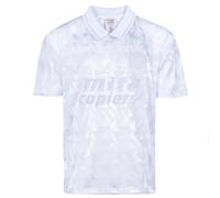 Score Draw Aston Villa 1990 Blank Out Retro Football Shirt White X-Large Polyester