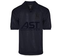 Score Draw Aston Villa 1996 Out Retro Football Shirt Black Large Polyester