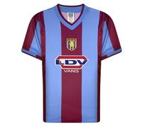 Score Draw Aston Villa 2000 Retro Football Shirt Claret/Sky Large Polyester