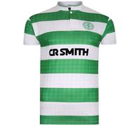 Score Draw Celtic 1988 Centenary Retro Football Shirt Green/White Large Polyester