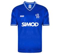Score Draw Chelsea 1987 Retro Football Shirt Blue Medium Polyester