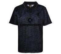 Chelsea 1992 Out Retro Football Shirt Black Large Polyester
