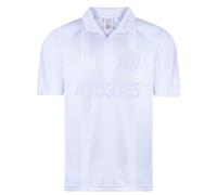 Score Draw Chelsea 1998 Blank Out Retro Football Shirt White Small Polyester