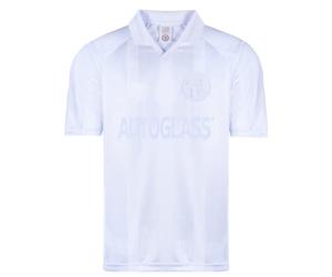 Score Draw Chelsea 1998 Blank Out Retro Football Shirt White Small Polyester