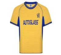 Score Draw Chelsea 2000 Away Retro Football Shirt Yellow X-Large Polyester
