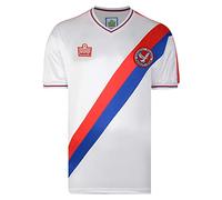Score Draw Crystal Palace 1978 Admiral Retro Football Shirt White Medium