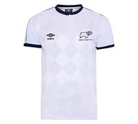 Score Draw Derby County 1988 Umbro Shirt White Medium Nylon