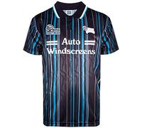 Score Draw Derby County 1994 Third Shirt Black/Sky Medium Nylon