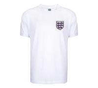 Score Draw England 1970 No 6 Retro Football Shirt White XS Cotton