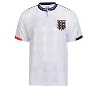 Score Draw England 1989 Retro Football Shirt white X-Large Polyester