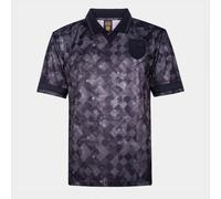 Score Draw England 1990 Black Out Retro Shirt - Black L