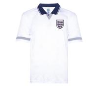Score Draw England 1990 World Cup Finals Retro Football Shirt White XS Polyester