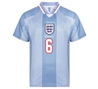 Score Draw England 1996 Away No.6 Euro Championship Shirt Grey Medium Polyester