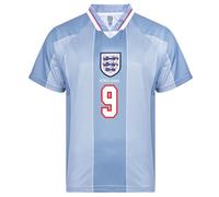 Score Draw England 1996 Away No.9 Euro Championship Shirt Grey Medium Polyester