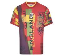 Score Draw England 1996 Away Retro Goalkeeper Shirt Red/Multi Small Polyester