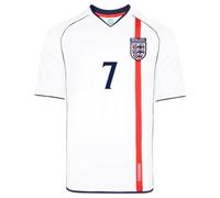 Score Draw England 2002 No 7 Retro Football Shirt