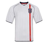Score Draw England 2002 Retro Football Shirt White Small Polyester