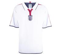 Score Draw England 2004 Retro Football Shirt White/Red X-Large Polyester