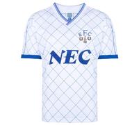 Score Draw Everton 1988 Third Retro Football Shirt White/Blue XX-Large Polyester