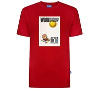 Score Draw FIFA 1966 Poster T-Shirt Red X-Large Polyester
