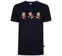 Score Draw FIFA 1966 Three Mascot T-Shirt Blue Large Polyester