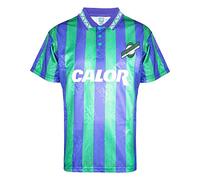Score Draw Hibernian 1994 Away Shirt Green/Purple Medium Polyester