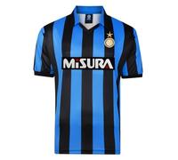 Score Draw Internazionale 1990 Home Shirt Blue/Black Medium Polyester
