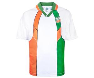 Score Draw Ireland 1995 Away Shirt White/Green Medium Polyester