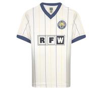 Score Draw Leeds United 1982 Retro Football Shirt White X-Large Polyester