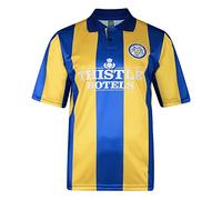 Score Draw Leeds United 1994 Away Retro Football Shirt Navy/Yellow XXX-Large Polyester