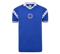 Leicester City 1976 Admiral Shirt Blue Small Cotton