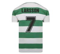 Score Draw Men's Celtic 1967 European Cup Winners Retro Shirt (LARSSON 7) in Green | Size: Medium Score Draw Green M