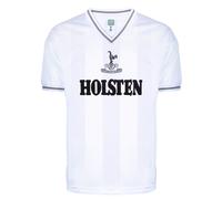 Score Draw Mens Tottenham Hotspur 1983 Retro Home Shirt Adults Short Sleeve