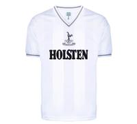Score Draw Mens Tottenham Hotspur 1983 Retro Home Shirt White/Blue XL