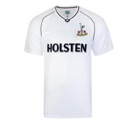 Score Draw Mens Tottenham Hotspur 1991 FA Cup Semi Final Licensed Retro Shirt White/Blue 3XL