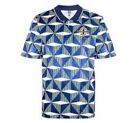 Score Draw Northern Ireland 1990 Away Shirt Blue/White XX-Large Polycotton
