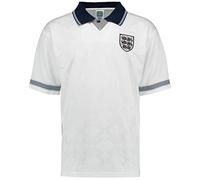 Score Draw Official Retro England 1990 World Cup Finals Retro Football Shirt - White - Size 3XL