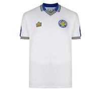 Score Draw Official Retro Leeds United 1978 Shirt Admiral, L, White