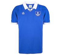 Score Draw Portsmouth 1978 Admiral Retro Football Shirt Blue/White Small Cotton