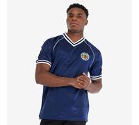 Score Draw Retro Scotland 1982 World Cup Finals Shirt Navy