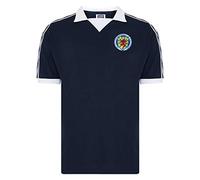 Score Draw Scotland 1978 Retro Football Shirt Blue Small Cotton