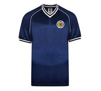 Score Draw Scotland 1982 Retro Football Shirt Blue Medium Polycotton