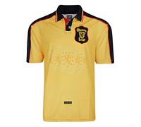 Score Draw Scotland 1998 World Cup Finals Away Retro Shirt Yellow Small Polyester
