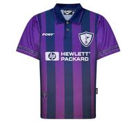 Score Draw Spurs 1996 Pony Away Retro Football Shirt Navy/Purple Small Polyester