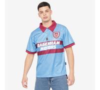 Score Draw West Ham United 1995 Away Centenary Retro Shirt Sky/Claret X-Large Polyester