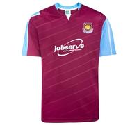 Score Draw West Ham United 2005 Play-Off Final Retro Shirt Claret/Sky Large Polyester